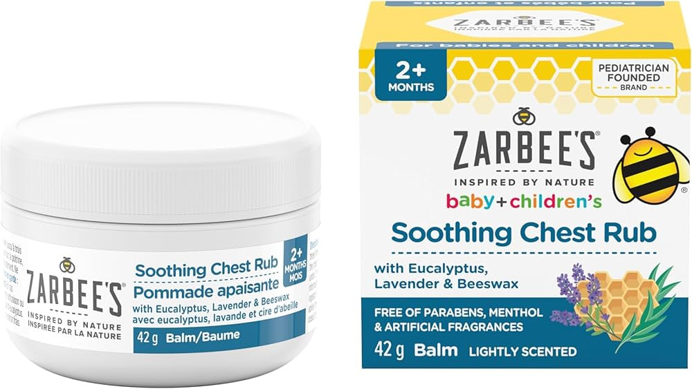 Zarbee’s® Baby + Children’s Soothing Chest Rub, eucalyptus, lavender, castor oil, shea butte... | Amazon (CA)
