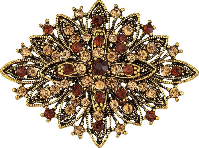 Vintage Art Deco Crystal Rhinestone Brooch Pin for Women | Amazon (US)