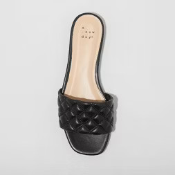 Women's Ama Quilted Slide Sandals - A New Day™ | Target
