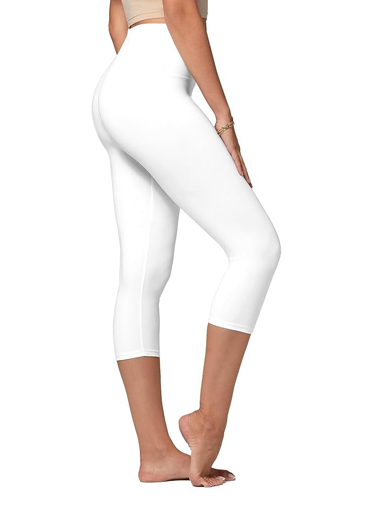 Conceited High Waisted Ultra Soft Leggings for Women - Full Length, Capri Length and Biker Shorts... | Amazon (US)