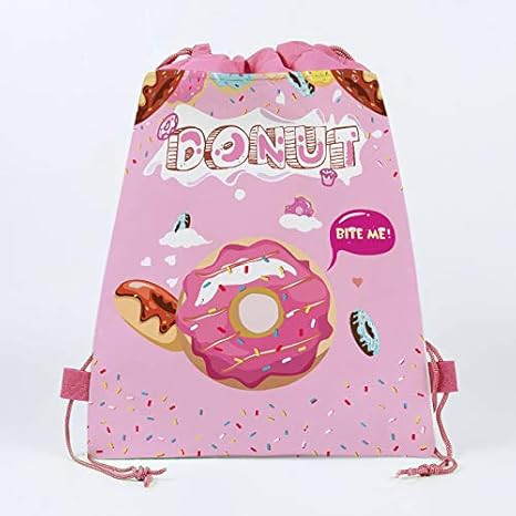CC HOME 12Pcs Donut Drawstring Bags, Sweet Doughnut Cake Gift Candy Treat Bags, Dessert Donut The... | Amazon (US)