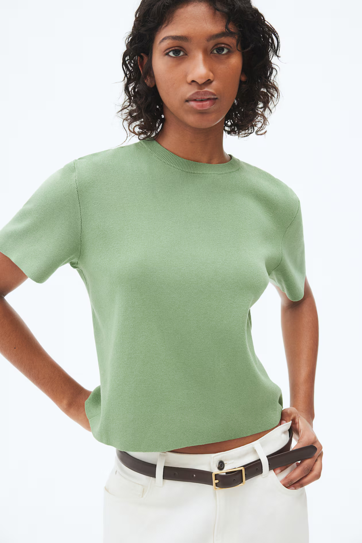 Fine-Knit T-Shirt | H&M (US + CA)