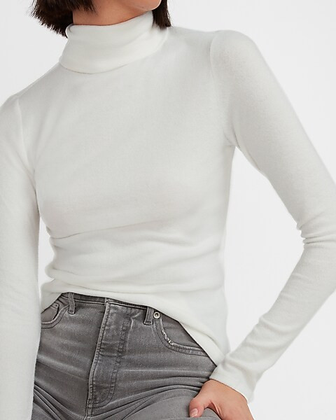 Mock Neck Long Sleeve Tee | Express