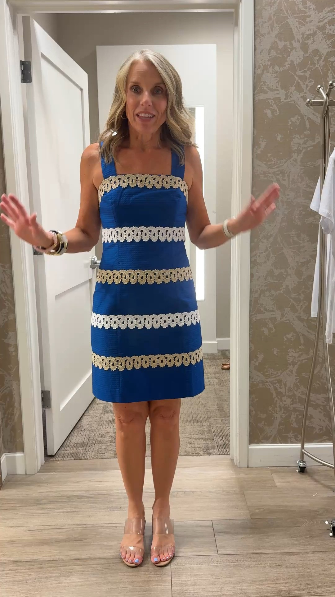Oh, is this not the cutest dress you’ve ever seen? I absolutely love it. I’m wearing a size 2 and it fits like a glove. Perfect for wedding showers, baby showers, special lunches, fun dinners,  vacations.

#LTKootd #LTKOver40 #LTKWedding