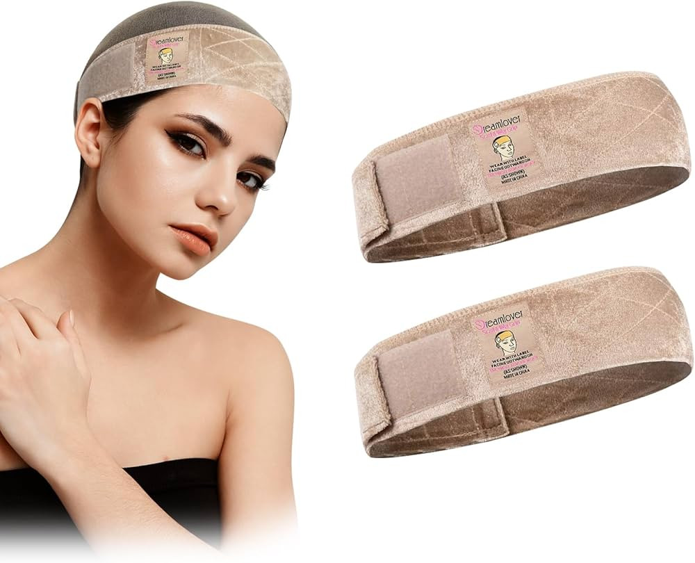 Dreamlover Wig Grip Bands, Headband for Keeping Wigs in Place, Tan, 2 Pieces | Amazon (US)