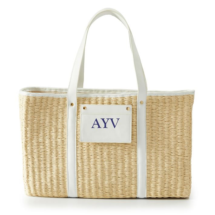Palermo Straw Beach Tote | Mark and Graham