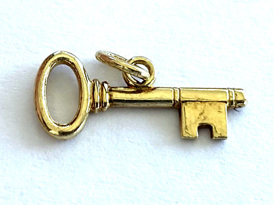 Signed JMF 10K Yellow Gold Key From The Heart Ladies Lovely Charm Pendant  | eBay | eBay US