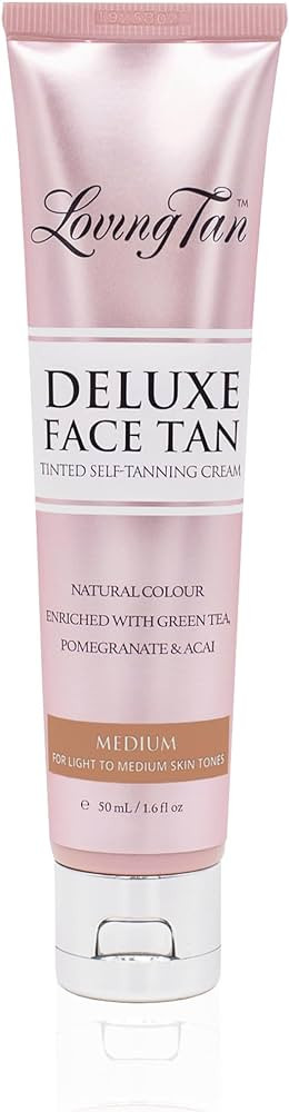 Loving Tan Deluxe Face Tan, Medium - Streak Free, Natural Looking, Professional Strength Sunless ... | Amazon (US)