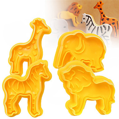 Couteaux à gâteaux Eléphant Lion Zébré Animal Cartoon 3D Pour Bonbons Pour Cookie For Chocolat Petit | Light in the Box