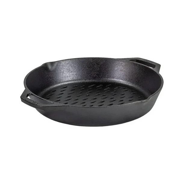 Lodge Cast Iron Grilling Basket with Dual Handles for Outdoor Grill or Open Fire, 12 in | Walmart (US)