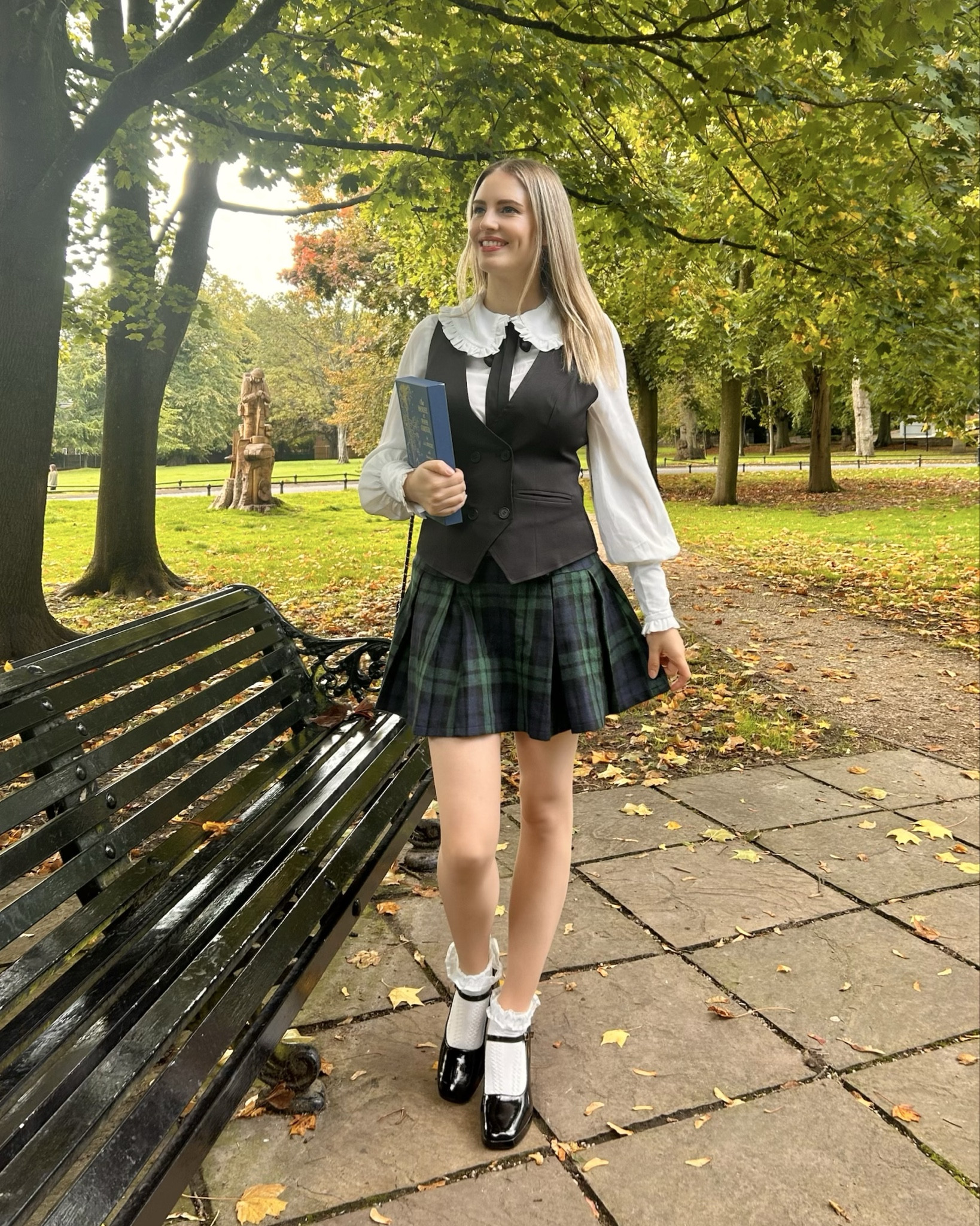 Love wearing tartan skirts again for Autumn 🍂🍁

Waistcoat by @bellepoque.official @bellepoque_brand AD 
Tartan skirt by @katekasin.official AD

#tartan #plaid #scotland #fashionblogger #fashionstyle #styleinspiration #outfitinspiration #fashion #style #autumn #autumnfashion #autumnstyle #autumnvibes #vintage #vintagefashion #vintagestyle #vintageaesthetic #vintageoutfit #parisian #retro #retrodress #retrofashion #nature #自然 #时尚

#LTKstyletip #LTKwinter #LTKautumn