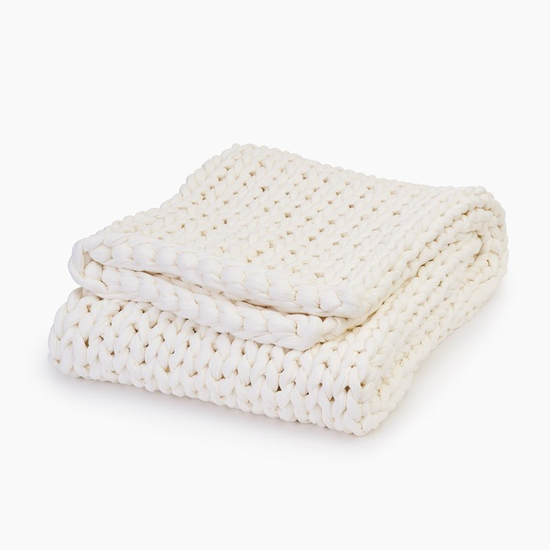Knitted Weighted Blanket made Of Organic Cotton - Cotton Napper | Bearaby US