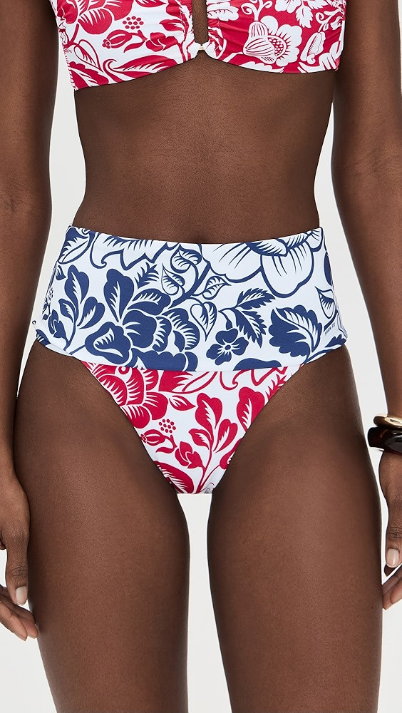 Cashew and Birds High Waist Full Bikini Bottoms | Shopbop
