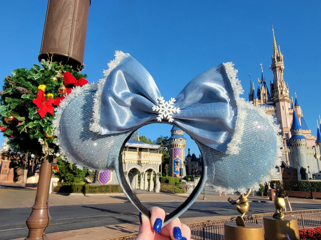 Ice & Snowflakes - Elsa Inspired Ears - Etsy | Etsy (US)