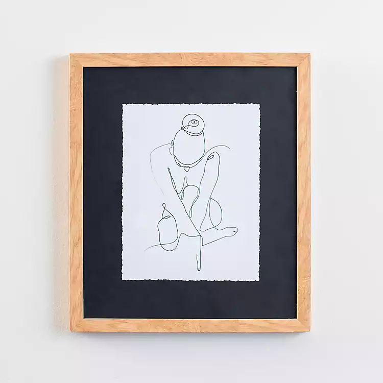 Continuous Line Woman Framed Wall Art | Kirkland's Home