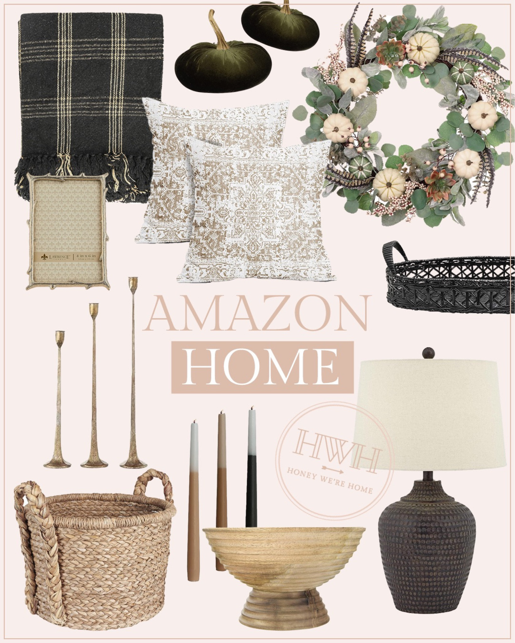 Amazon Home Decor 

Throw • Pumpkins • Wreath • Frame • Throw Pillows • Basket • Candle Holders • Taper Candles • Woven Tray • Bowl • Lamp

Amazon Home Decor, Fall Decor, Affordable Home Decor 

#LTKSeasonal #LTKhome #LTKFind