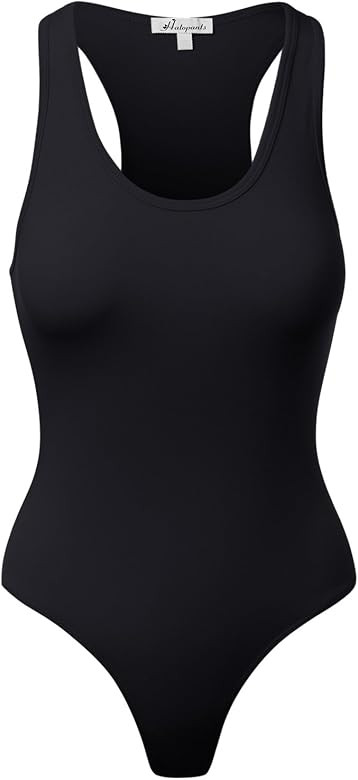 Women's Jumpsuit Racerback Tank Top Bodysuits | Amazon (US)