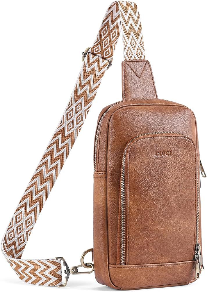 CLUCI Crossbody Bags for Women Trendy, Large Leather Sling Bag for Women Crossbody Purse, Sling B... | Amazon (US)