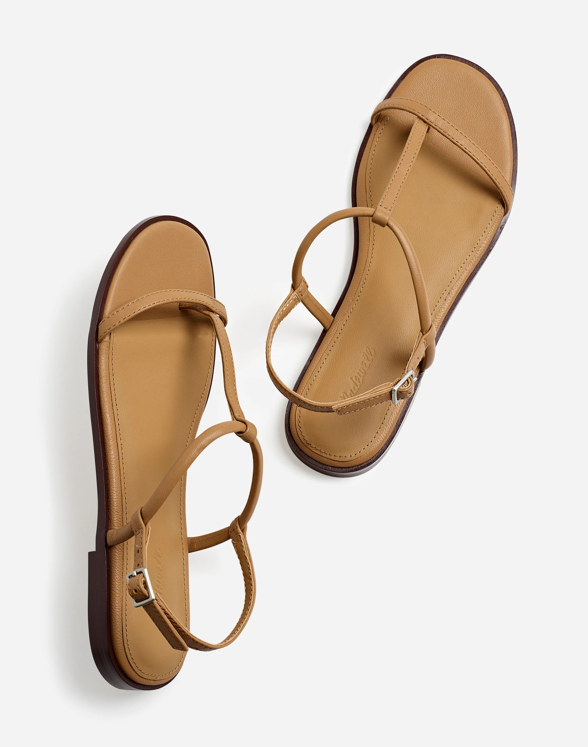 The Bev T-Strap Thong Sandal in Leather | Madewell