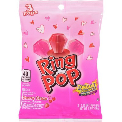 Valentine's Ring Pop Candy - 1oz/3pk | Target