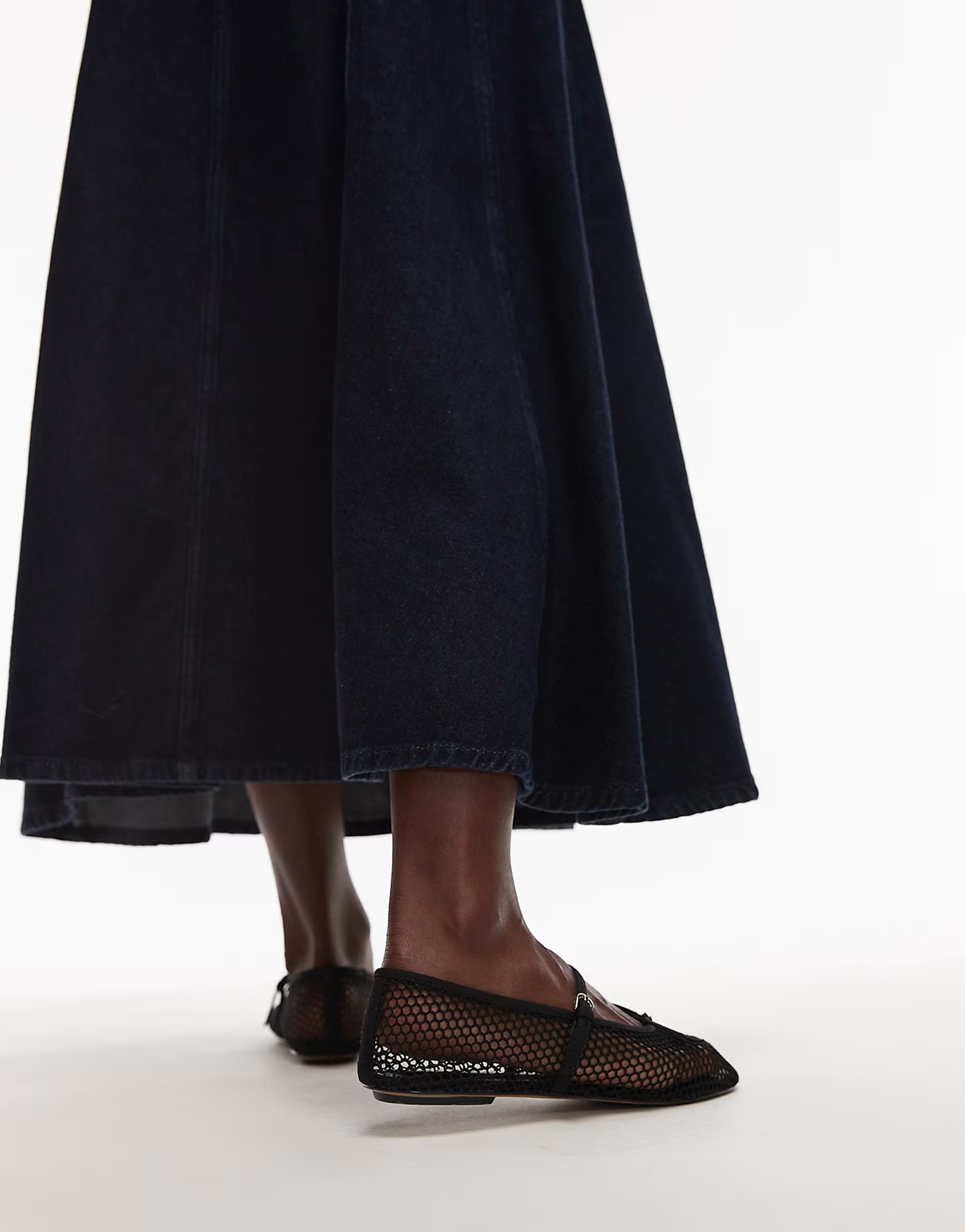 Mango mesh ballet pumps in black | ASOS (Global)