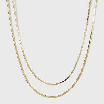 SUGARFIX by BaubleBar Layered Gold Necklace - Gold | Target