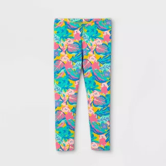 Toddler Girls' Floral Leggings - Cat & Jack™ | Target