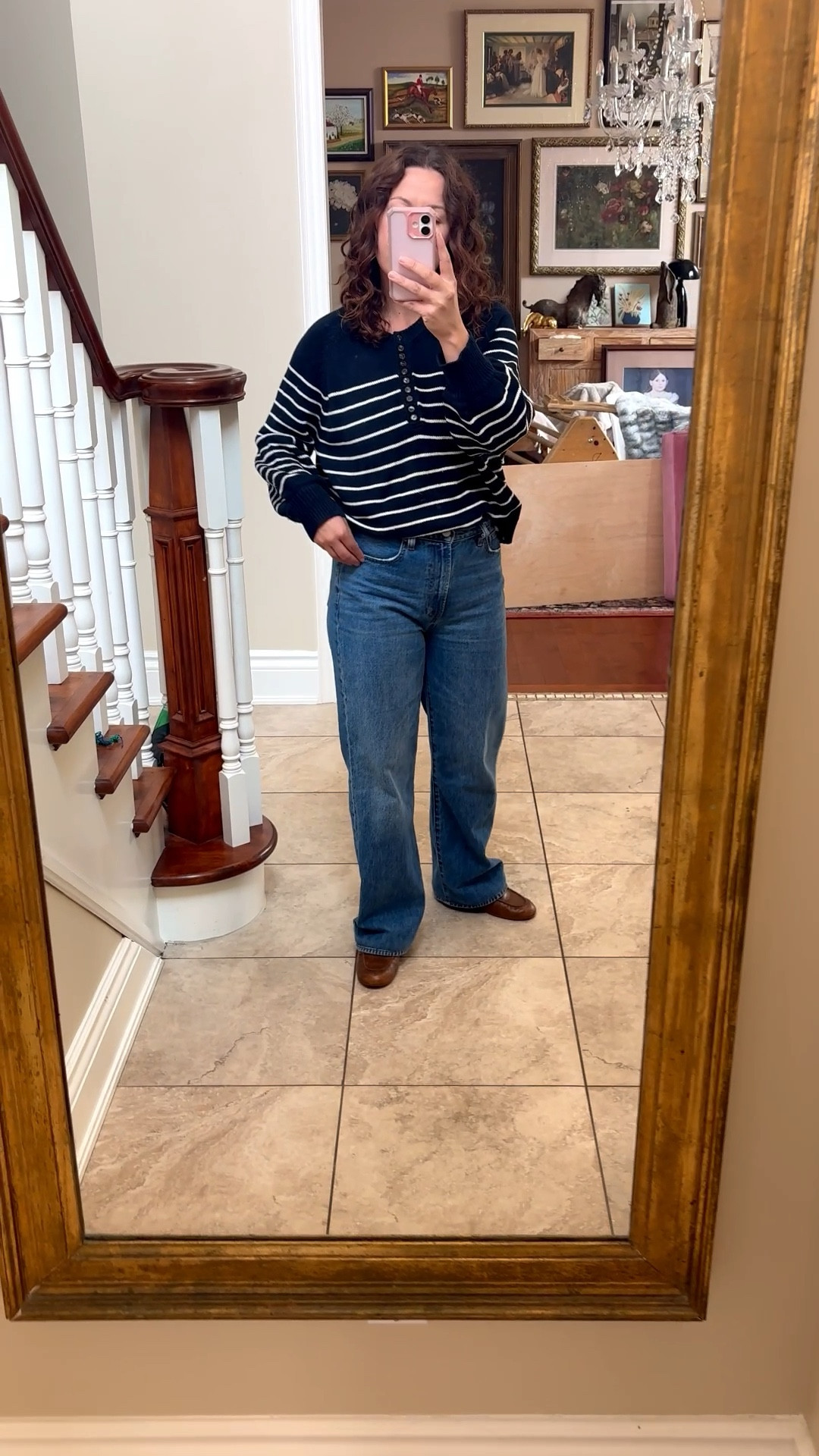 I finally found some loose or baggy jeans that I like which is not easy when you’re petite. I’m 5’3” and wearing a regular length which I hemmed but they have “short” and “tall” lengths available. I’m a 29/30 normally in Levi’s. 

#LTKjeans #LTKpetite #LTKstyletip