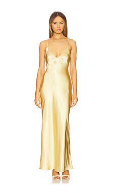 SNDYS Spain Maxi Dress in Gold from Revolve.com | Revolve Clothing (Global)