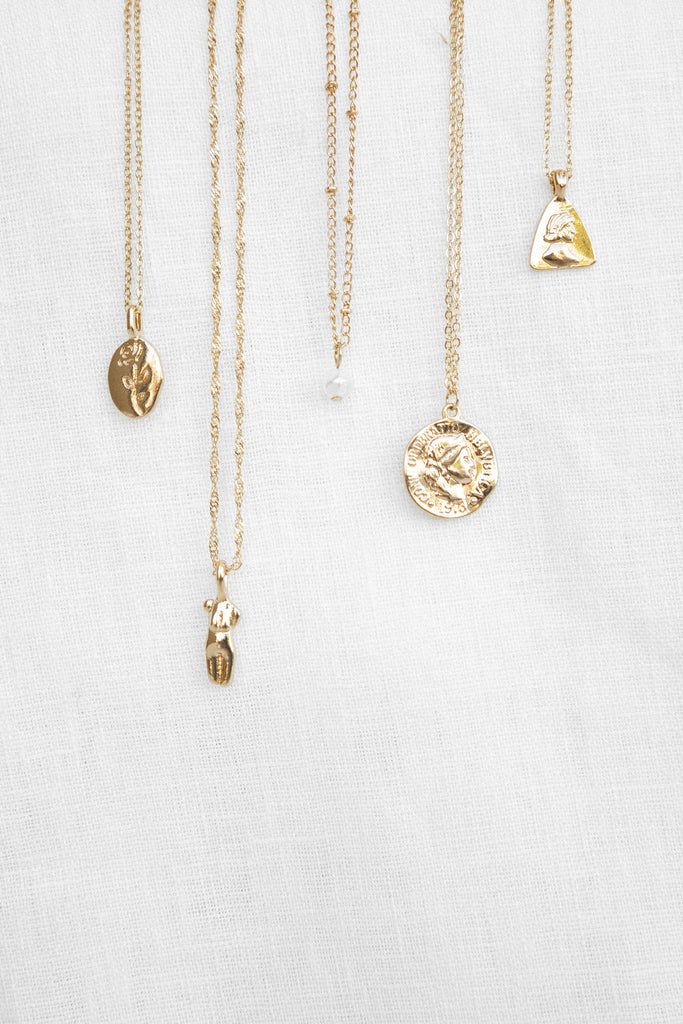Enchante 5 Layer Necklace Set - Gold | Petal & Pup (US)