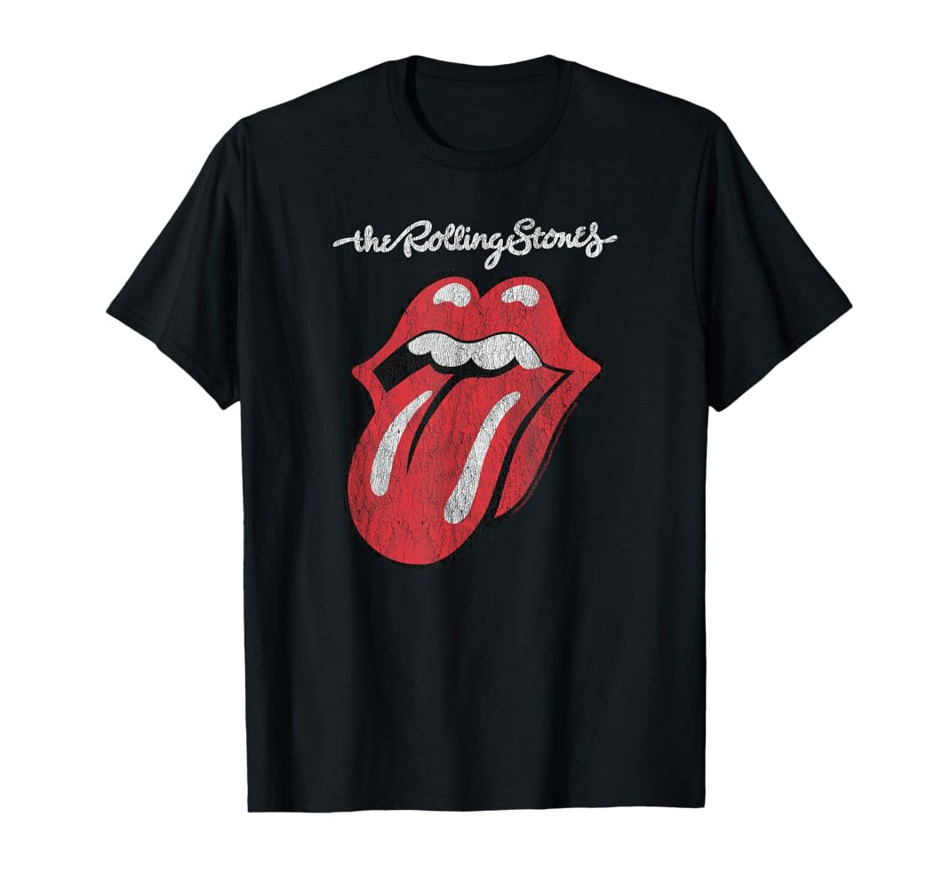 Rolling Stones Official Script Tongue T-Shirt | Amazon (US)
