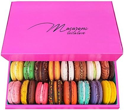 Leilalove Macarons - Mademoiselle de Paris - Collections of 15 - Gift box varies in color Macaron... | Amazon (US)