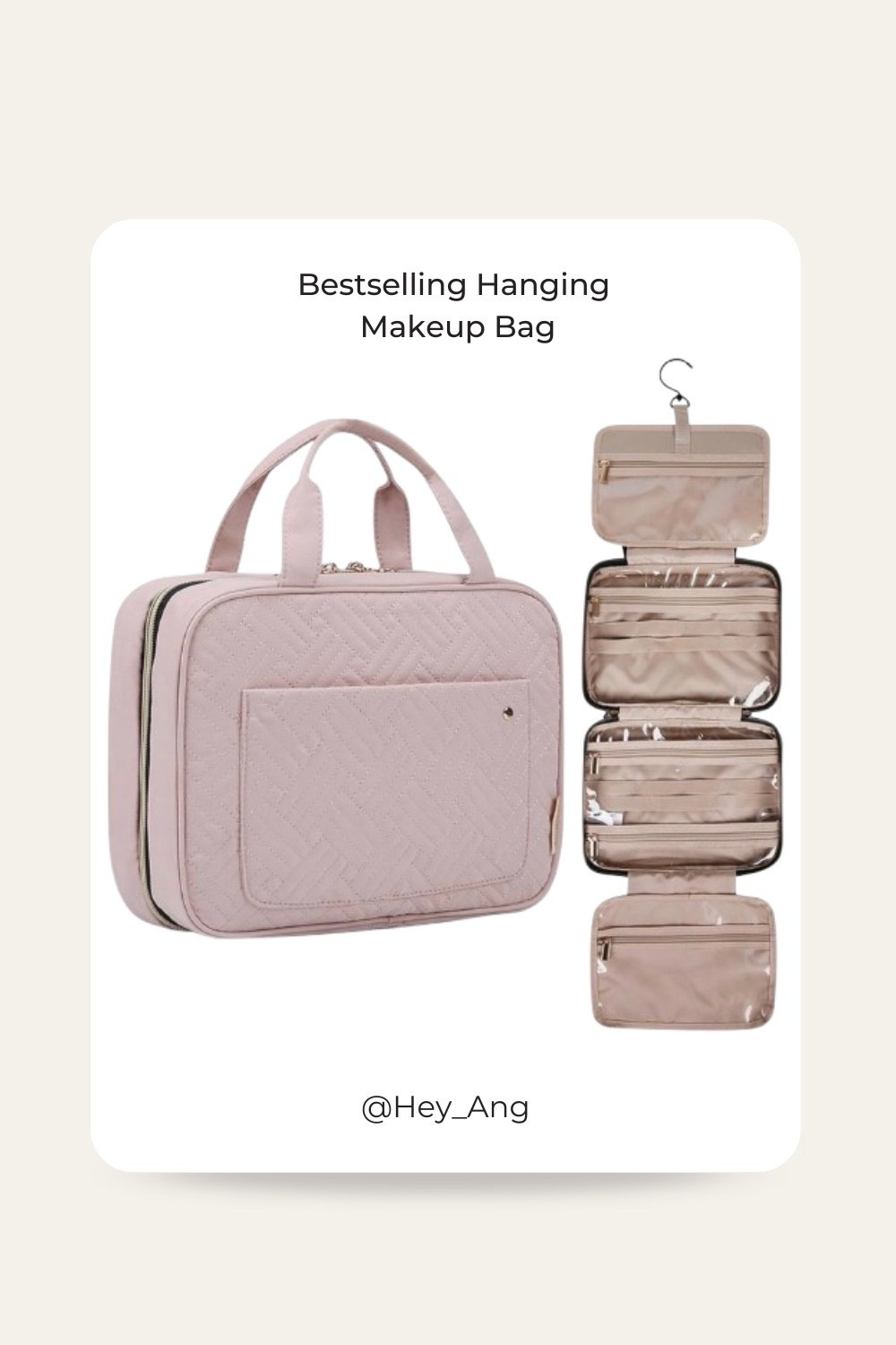 This bestselling hanging makeup bag is so good!! It has so many pockets for all your brushes, eyeshadows and more. It saves space, especially if you’re on a cruise. Comes in other colors. 

#LTKTravel #LTKBeauty