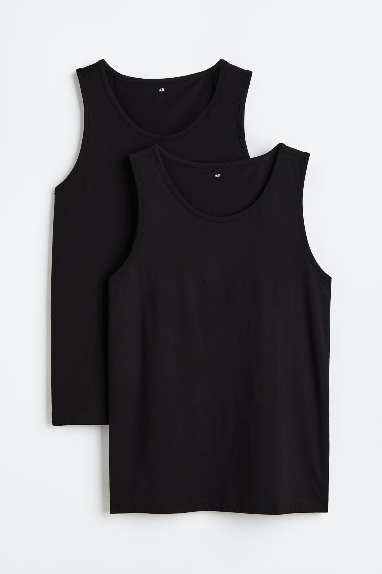 Set van 2 tanktops - Regular Fit | H&M (DE, AT, CH, NL, FI)