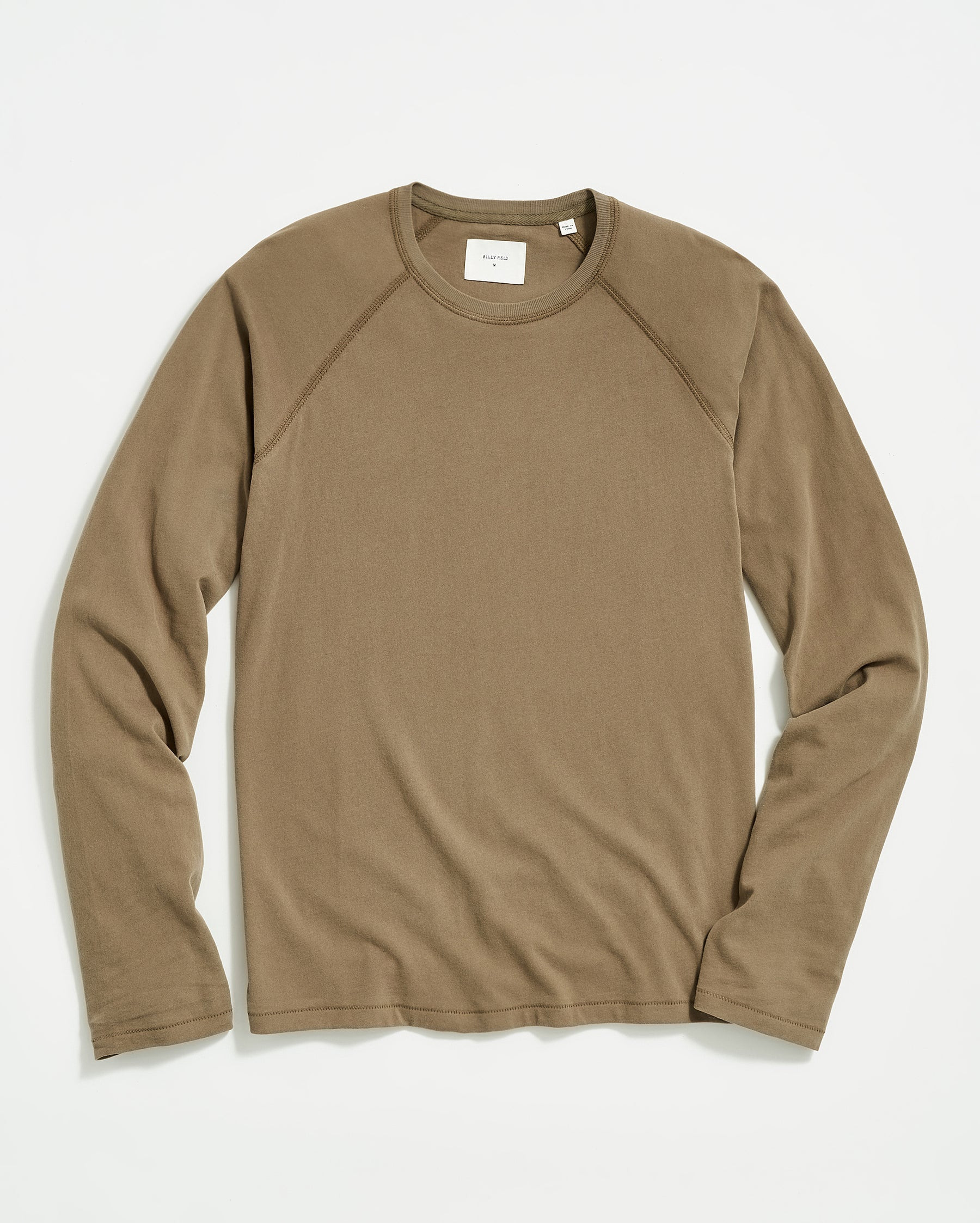L/S SUEDED COTTON CREW - | Billy Reid Inc.
