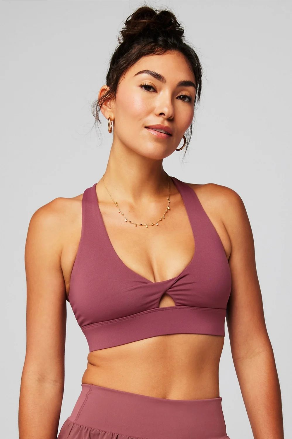 Oasis Twist Medium Impact Sports Bra | Fabletics - North America