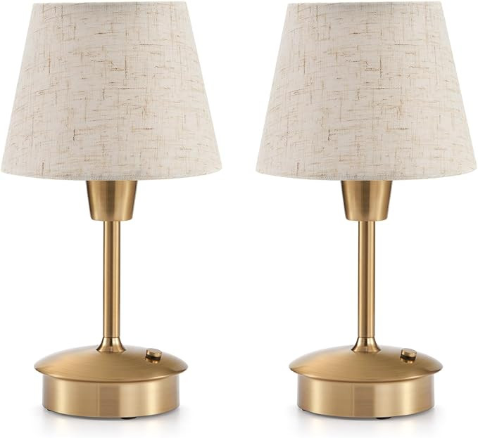 2 Pack Small Rechargeable Cordless Table Lamp for Restaurant Bar | Amazon (US)
