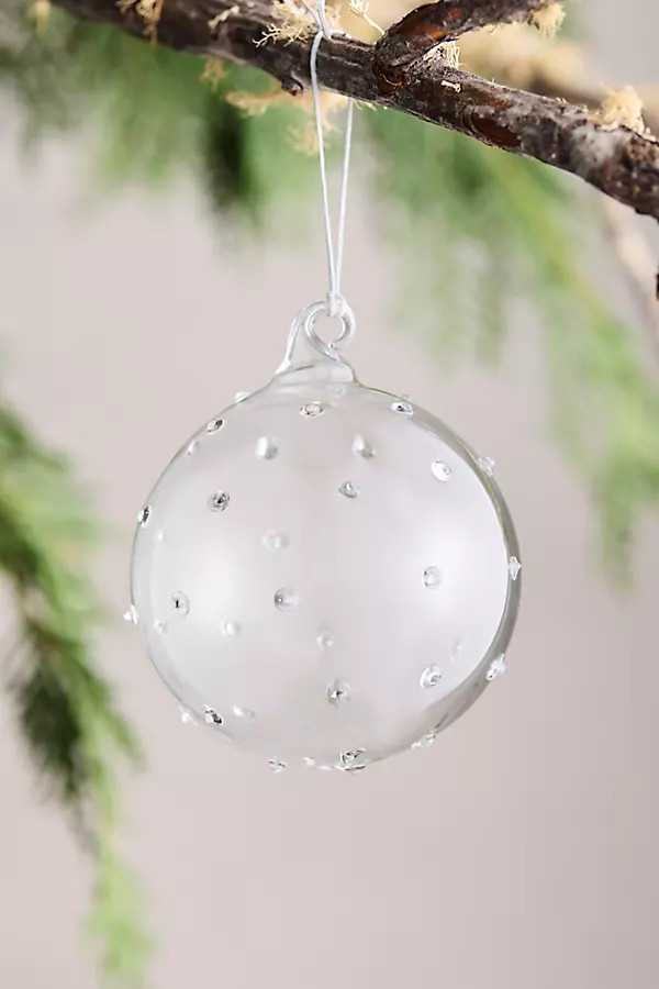 Dimensional Dots Glass Globe Ornament | Anthropologie (US)