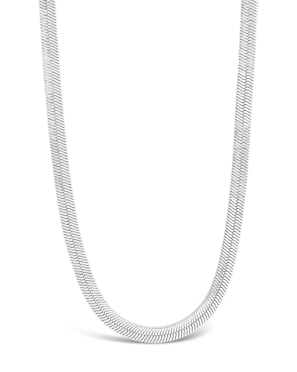 Herringbone Chain Necklace | Silver Herringbone Necklace | Sterling Forever | Sterling Forever