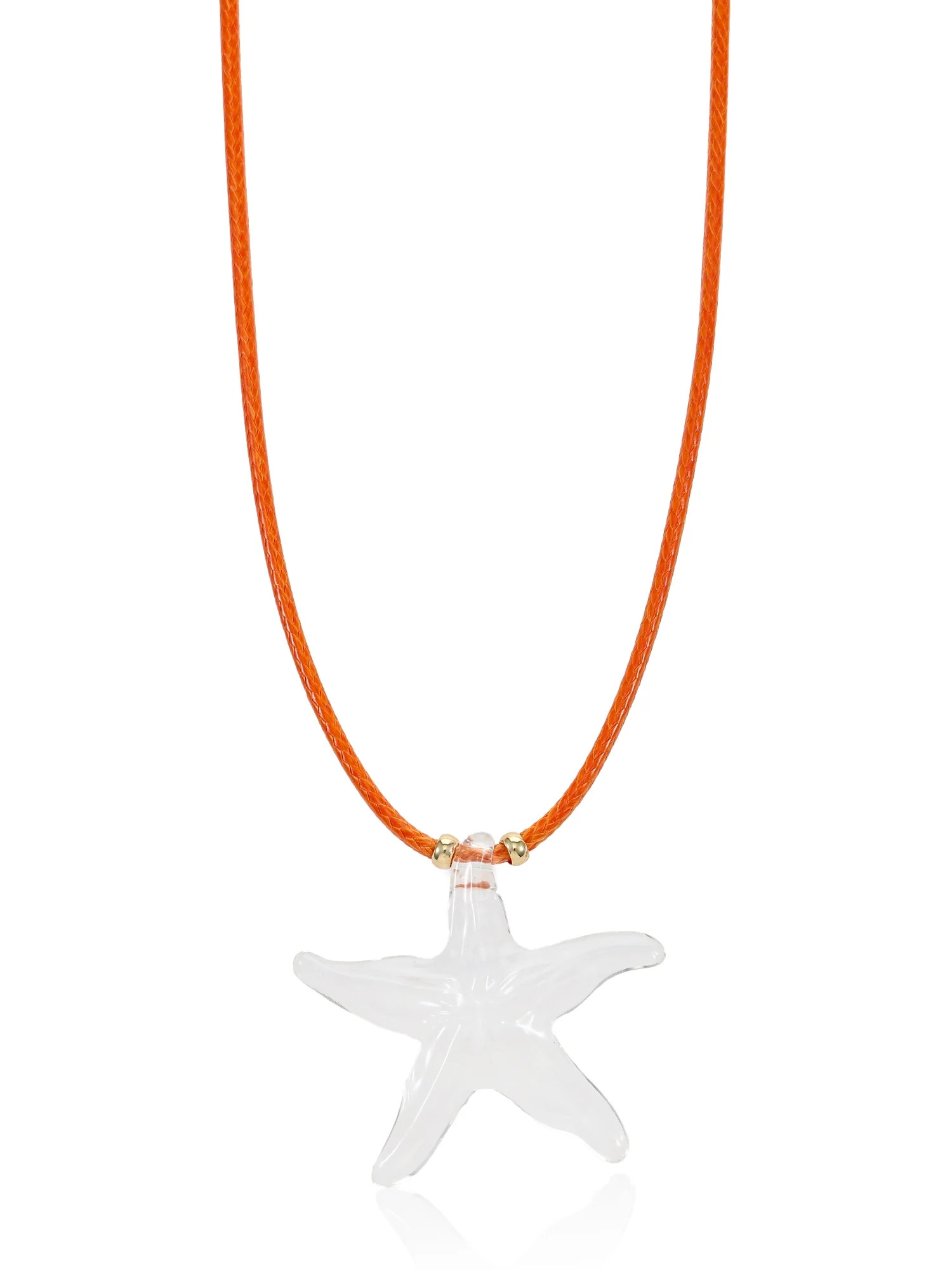 No Boundaries Red Cord Starfish Charm Necklace | Walmart (US)