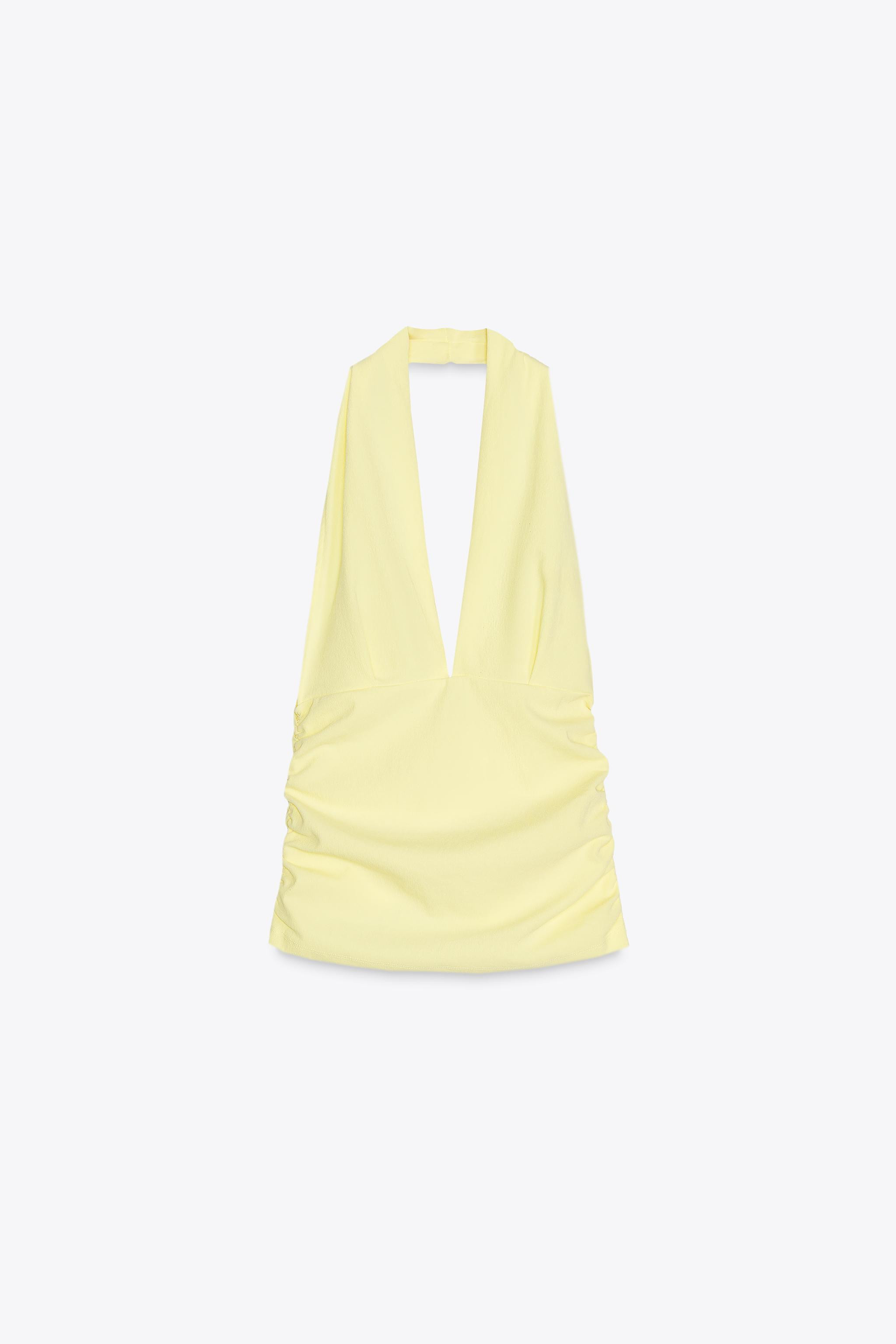 RUCHED HALTER TOP | Zara US