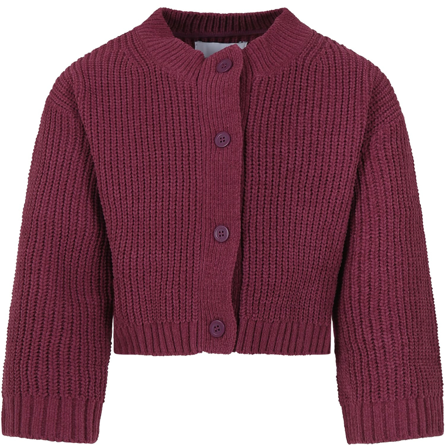 Calvin Klein Burgundy Cardigan For Girl With Logo | Italist.com US