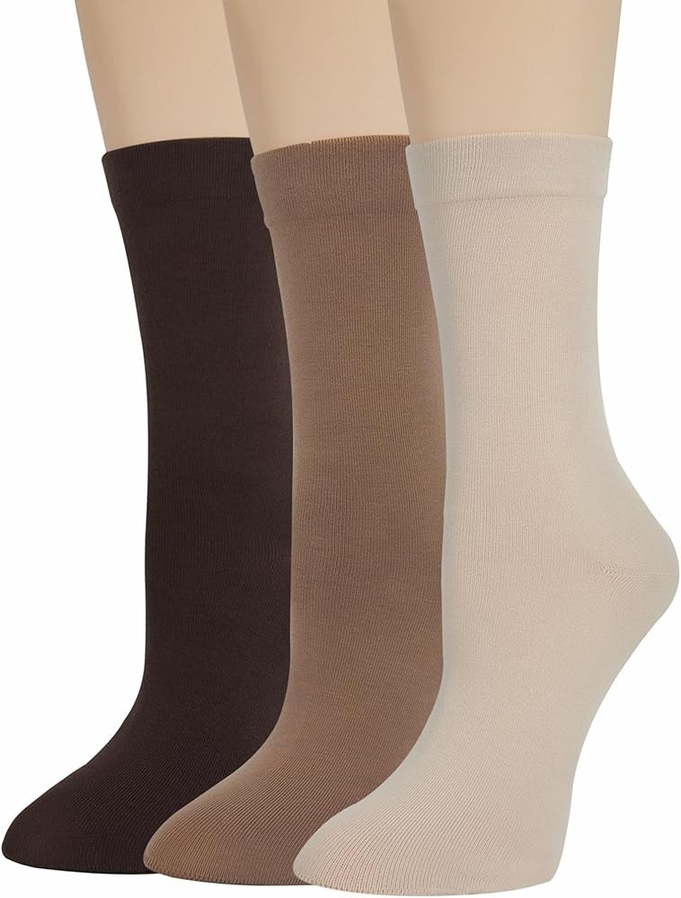 Thin Crew Socks, Soft Cotton High Calf Boot Sock
        for Women, Ladies, for Trouser, Dress, B... | Amazon (US)