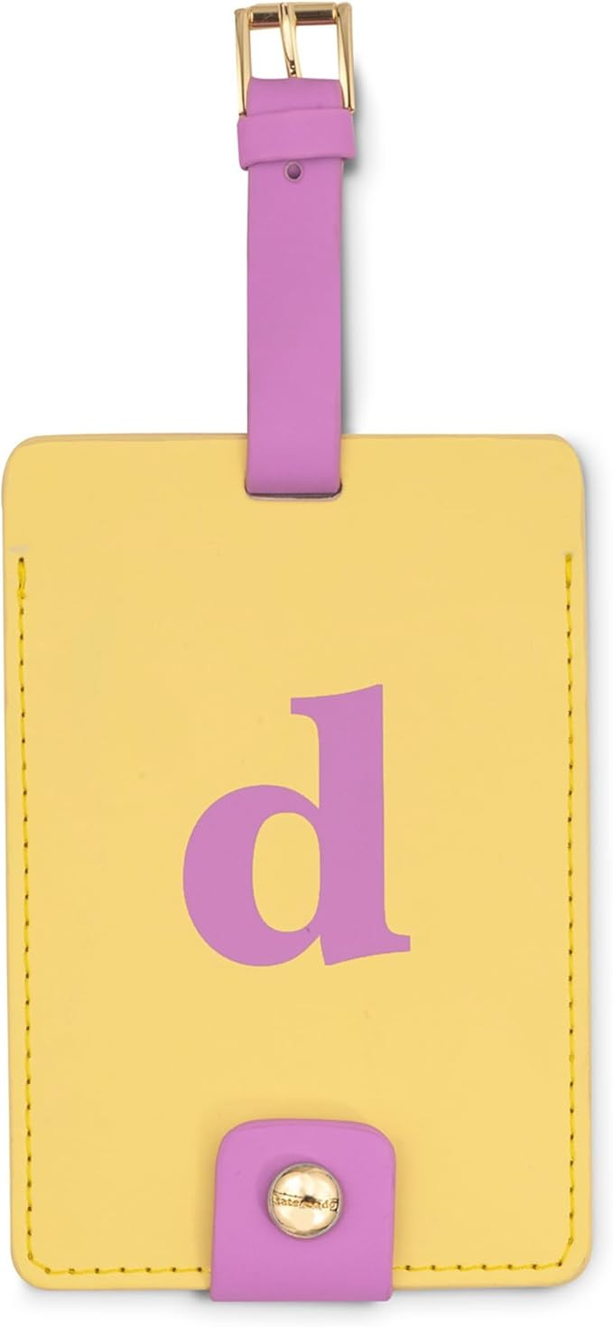 Kate Spade New York Leatherette Luggage Tag with Secure Strap, Colorful Suitcase Identifier for T... | Amazon (US)