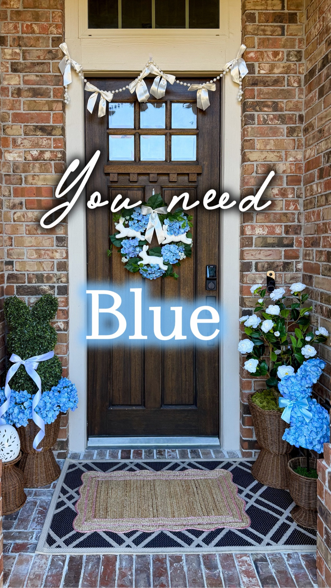 I didn’t know I needed blue until I knew. And once it hit the porch? Fully obsessed with this Easter color moment. 💙

#LTKHome #LTKSeasonal