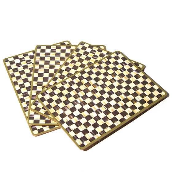 Courtly Check Cork Back Placemats - Set of 4 | MacKenzie-Childs