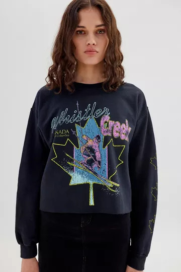 Whistler Creek Cropped Pullover Sweatshirt | Urban Outfitters (US and RoW)