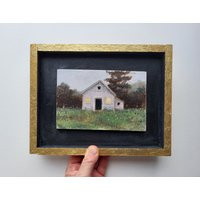 Landscape Painting, Small Framed Original Oil Camping Marleenart, Stilllife Art | Etsy (US)