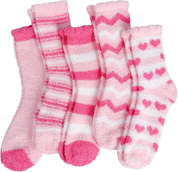 Ginmewrae Fuzzy Socks for Women, Valentines Day Gifts for Her Warm Cozy Fluffy Thick Slipper Sock... | Amazon (US)