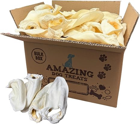 Amazing Dog Treats - Cow Ears for Dogs - (50 Count) - 100% Beef - All Natural Rawhide Alternative | Amazon (US)